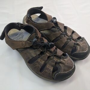 Merrell Men's Leather walking sandals Denver Brown Size 8